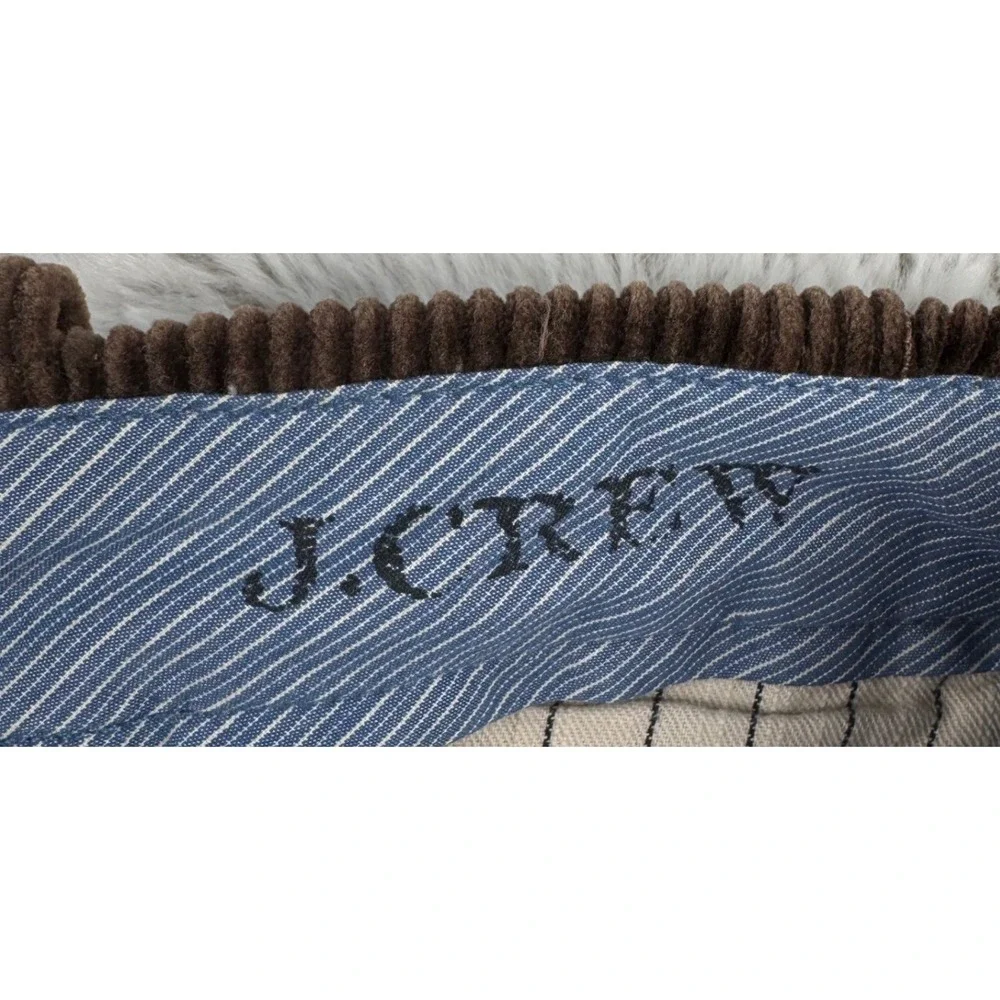 J. Crew Pants Vintage Corduroy‎ Brown Mens 33W 30L Relaxed Fit Cotton Flat Front